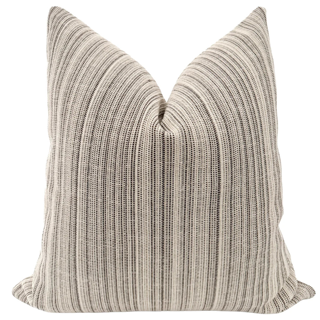 Textured Linen | Brown Pillow Cover | Hackner Home (US)