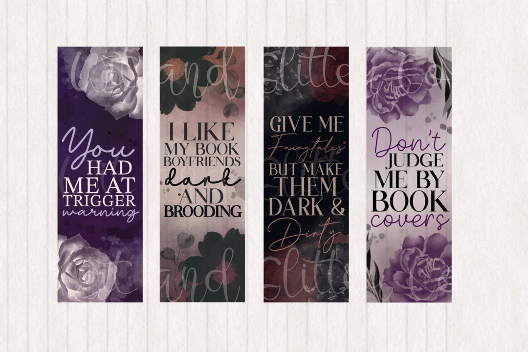 You Had Me at Trigger Warning Give Me Fairytales spicy Bookmarks Digital Printable Bookmarks Digi... | Etsy (US)