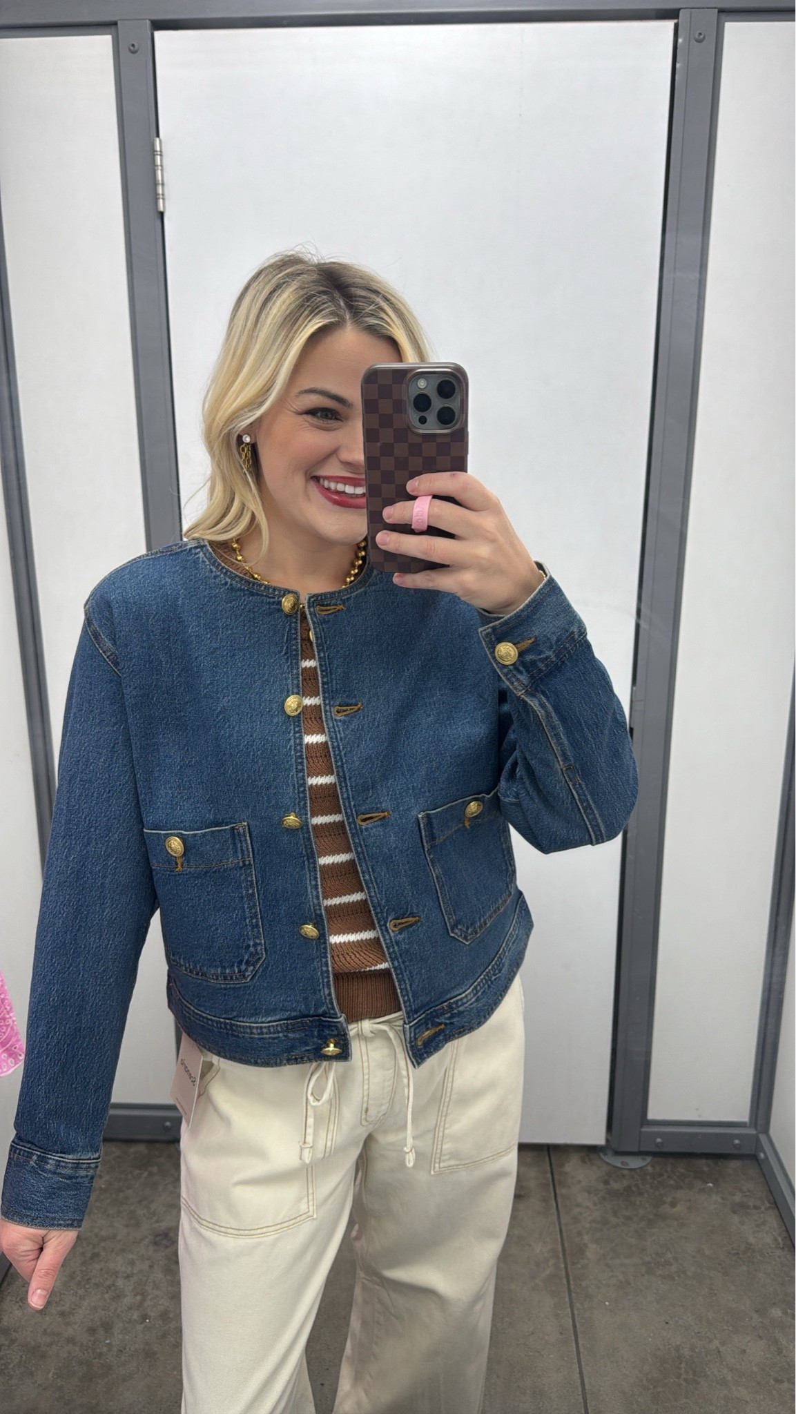 The classiest Jean jacket!

#LTKootd #LTKWorkwear