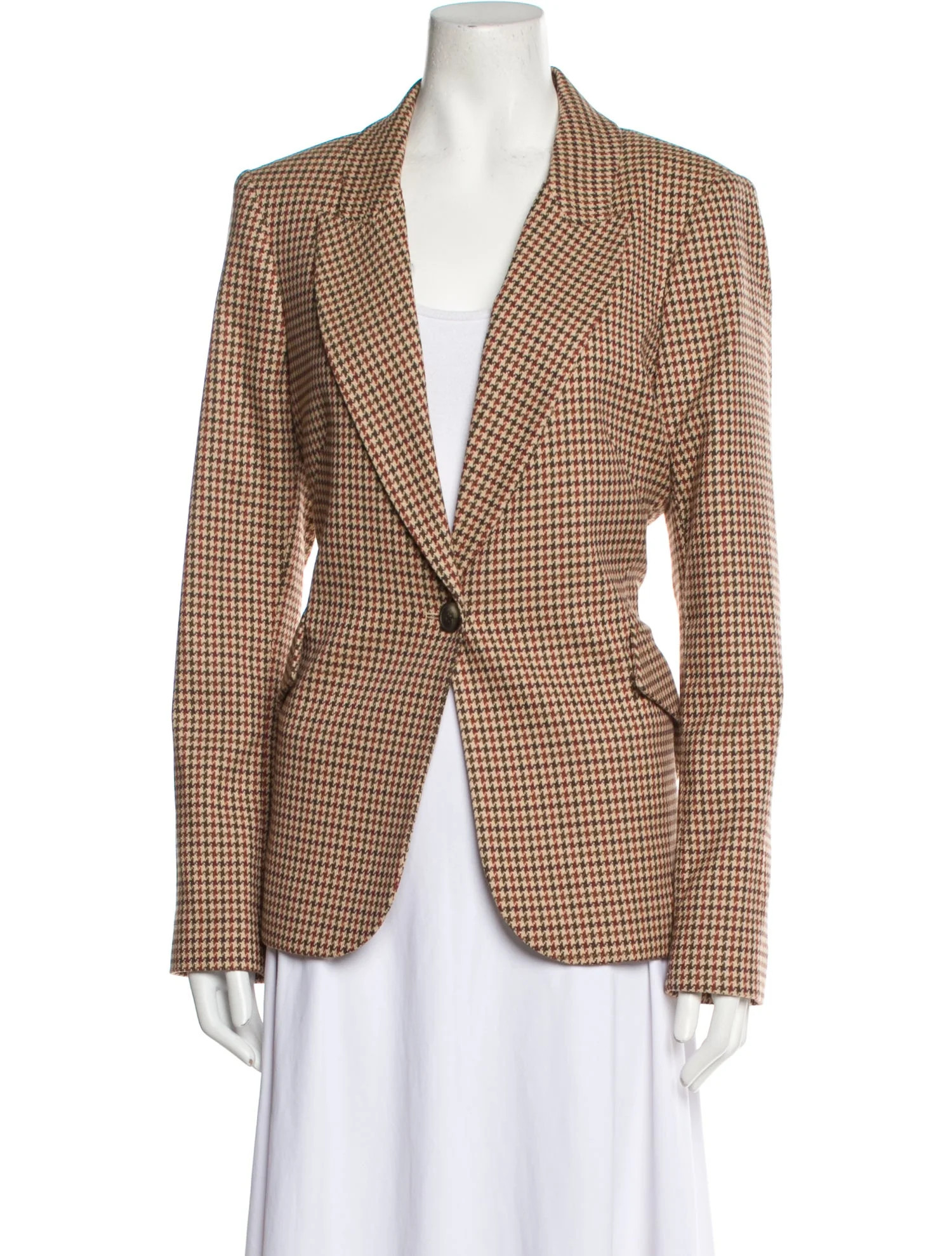 Houndstooth Print Blazer w/ Tags | The RealReal