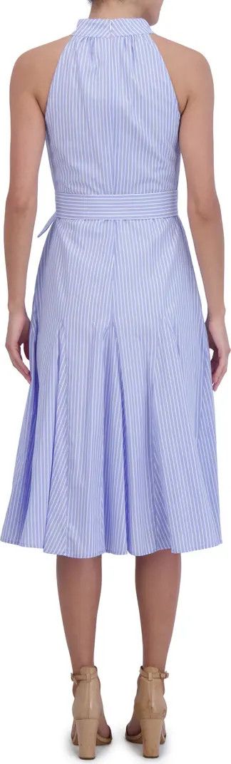 Stripe Sleeveless Cotton Shirtdress | Nordstrom