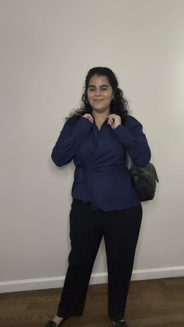 Comfortable and still office appropriate. You can’t go wrong with a good wrap blouse and pants.

#LTKItBag #LTKStyleTip #LTKWorkwear