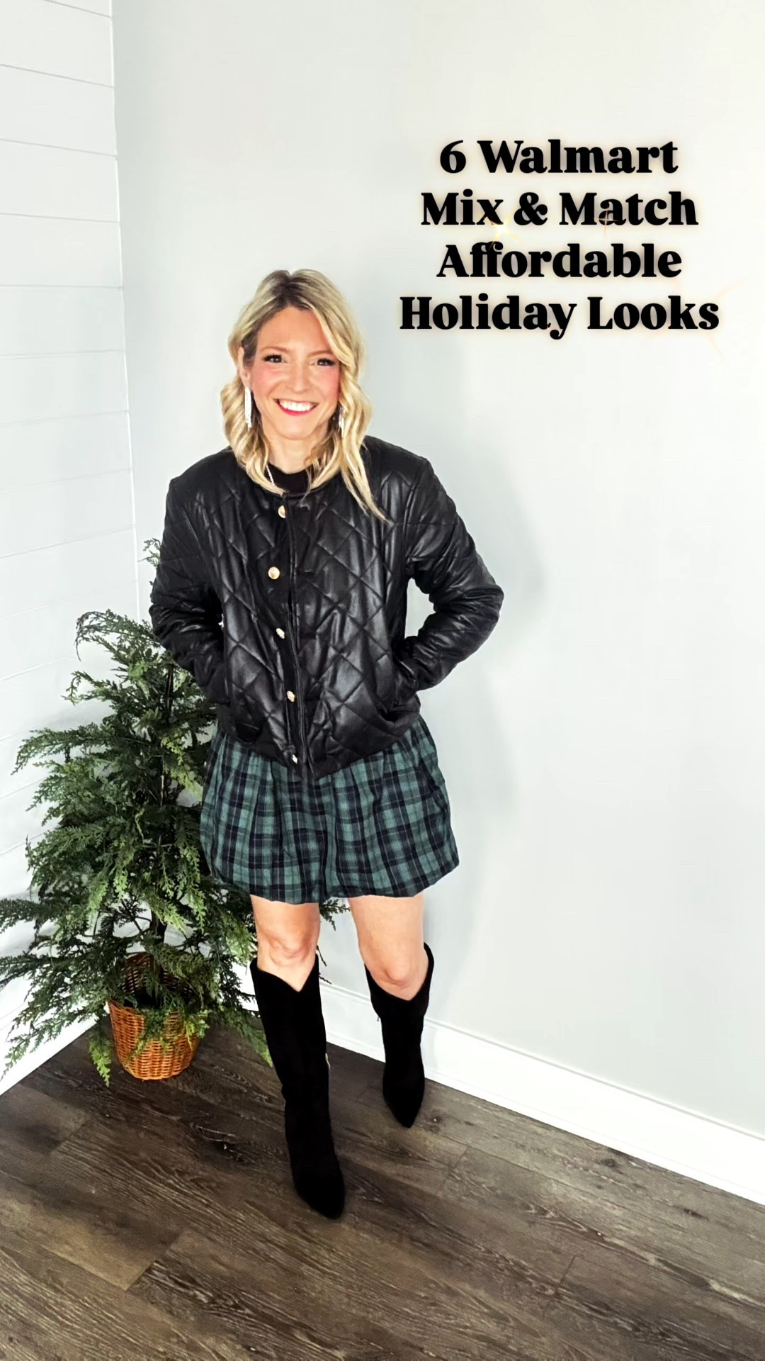6 mix & match holiday looks from @walmart! They’re all so adorable, budget friendly & perfect for all your holiday events. I can’t believe the green plaid set is $8 for both pieces! High sell out risk! Wearing XS! 

What to wear to a holiday party, mix and match plaid options, velvet holiday outfit, fur coats for holiday party, affordable holiday looks, elevated holiday outfits for moms

#walmartstyle #walmart #momstyle #holidayparty #holidaylook #velvet #plaid #romper #bows #affordablefinds #effortlesslychic

#LTKHoliday #LTKFindsUnder50 #LTKmomlife