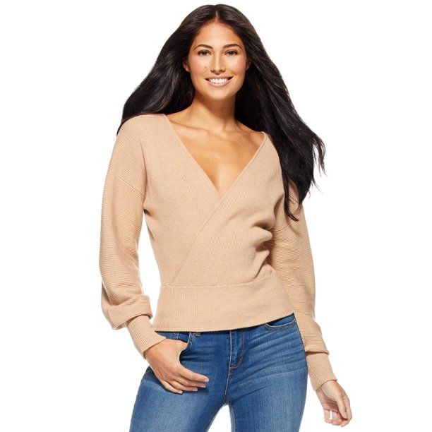 Sofia Jeans by Sofia Vergara Women’s 2-Way Sweater | Walmart (US)