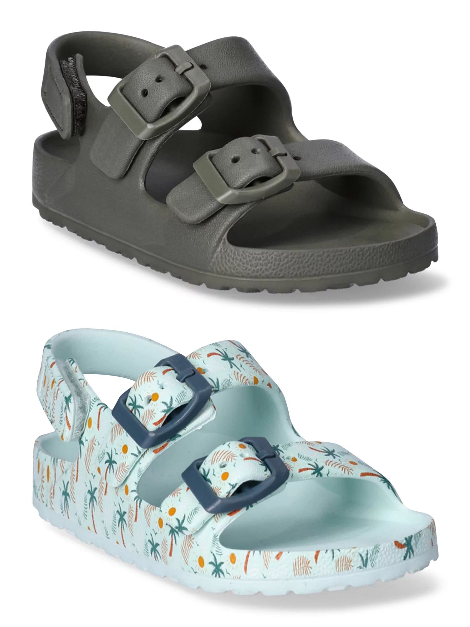 Wonder Nation Toddler Kids Buckle Sandals 2-Pack | Walmart (US)
