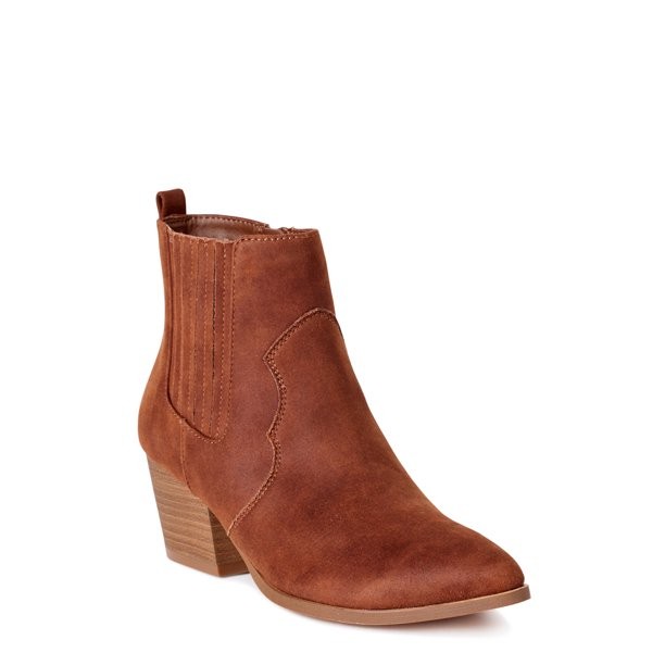 Time and Tru Western Bootie (Women's) | Walmart (US)