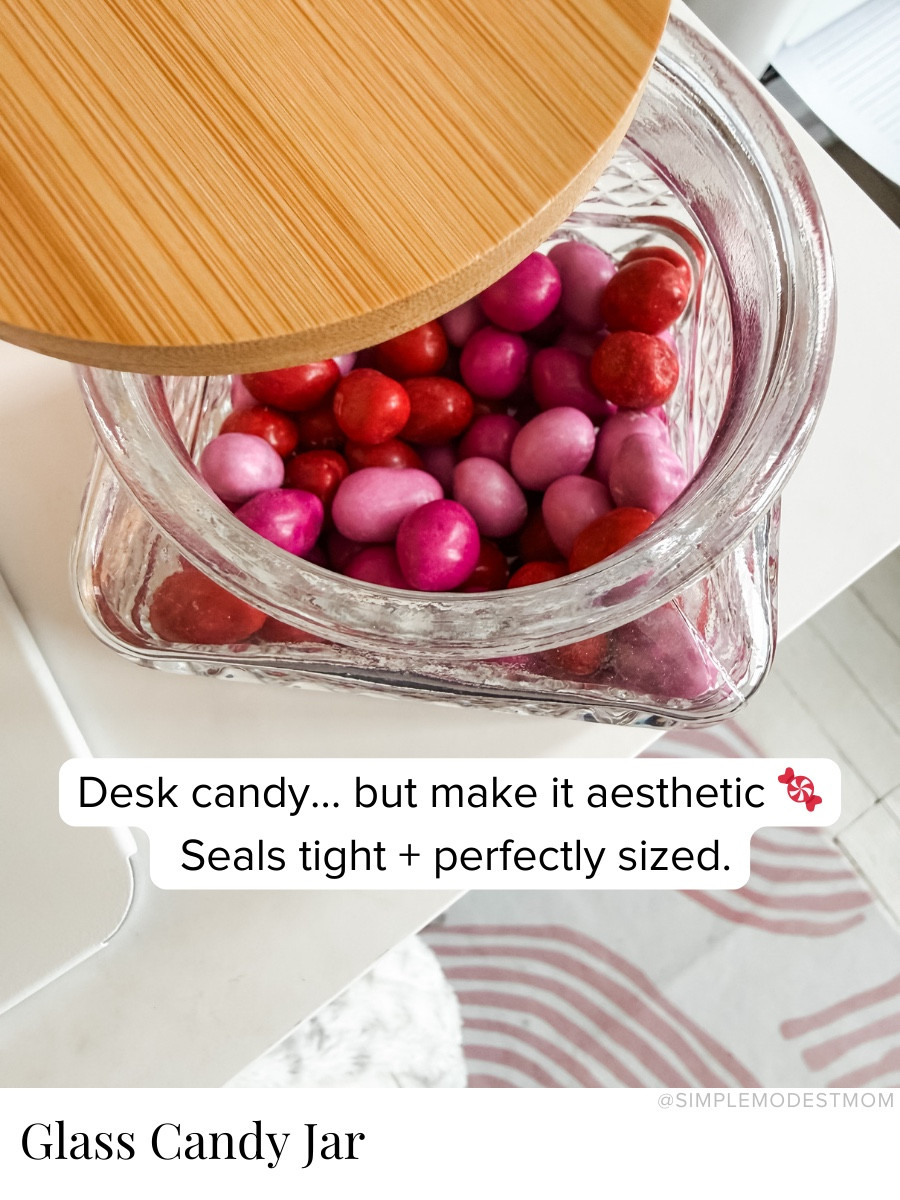 I wanted a pretty little jar for candy near my desk (dangerous, I know). The bamboo lid seals tight and it’s the perfect size without being over-the-top.

#LTKfoodie #LTKHome #LTKdayinmylife