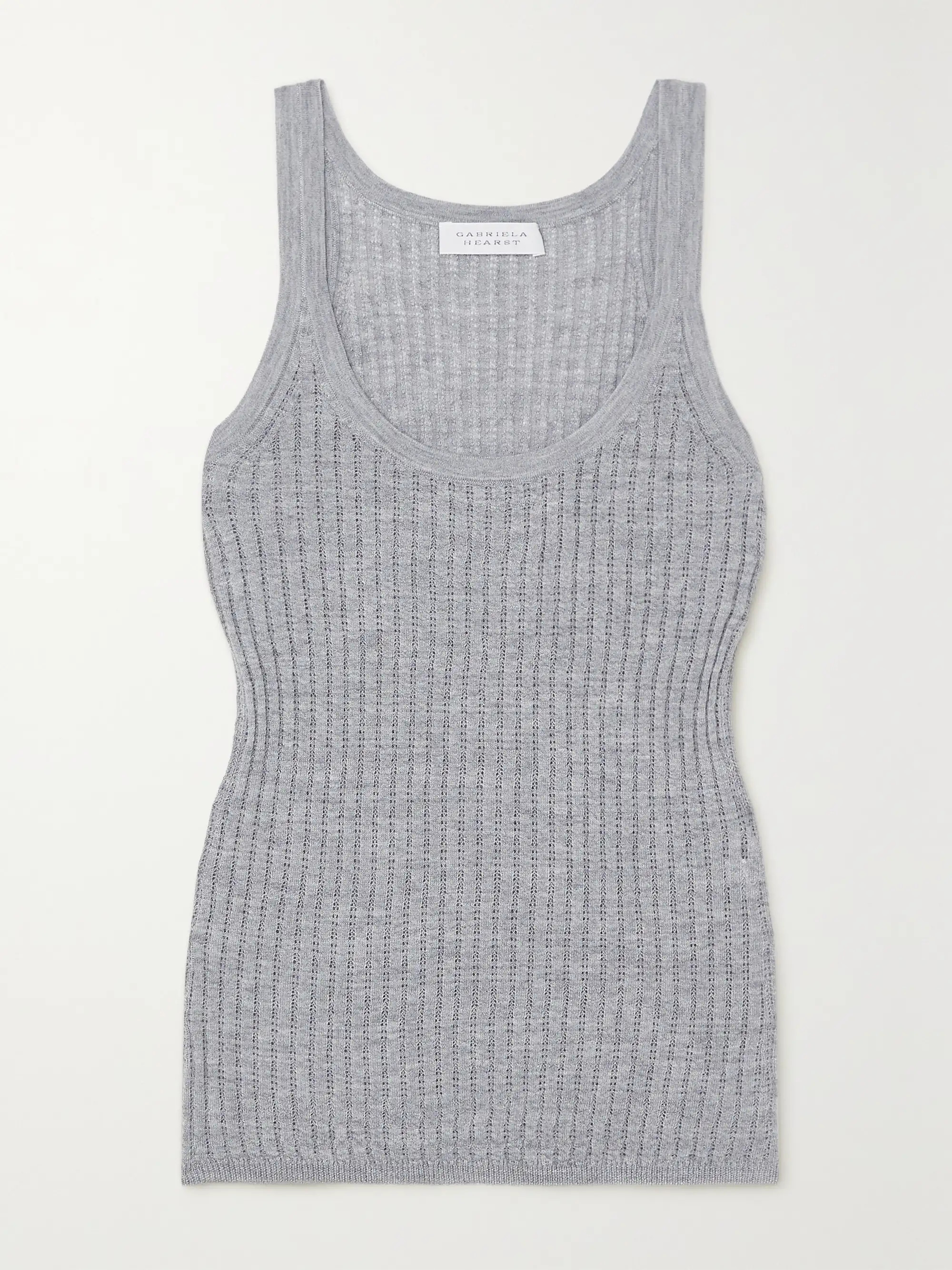 Nevin pointelle-knit cashmere and silk-blend tank | NET-A-PORTER (US)