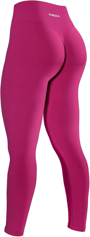 AUROLA Dream Collection Workout Leggings for Women High Waist Seamless Scrunch Athletic Running G... | Amazon (US)