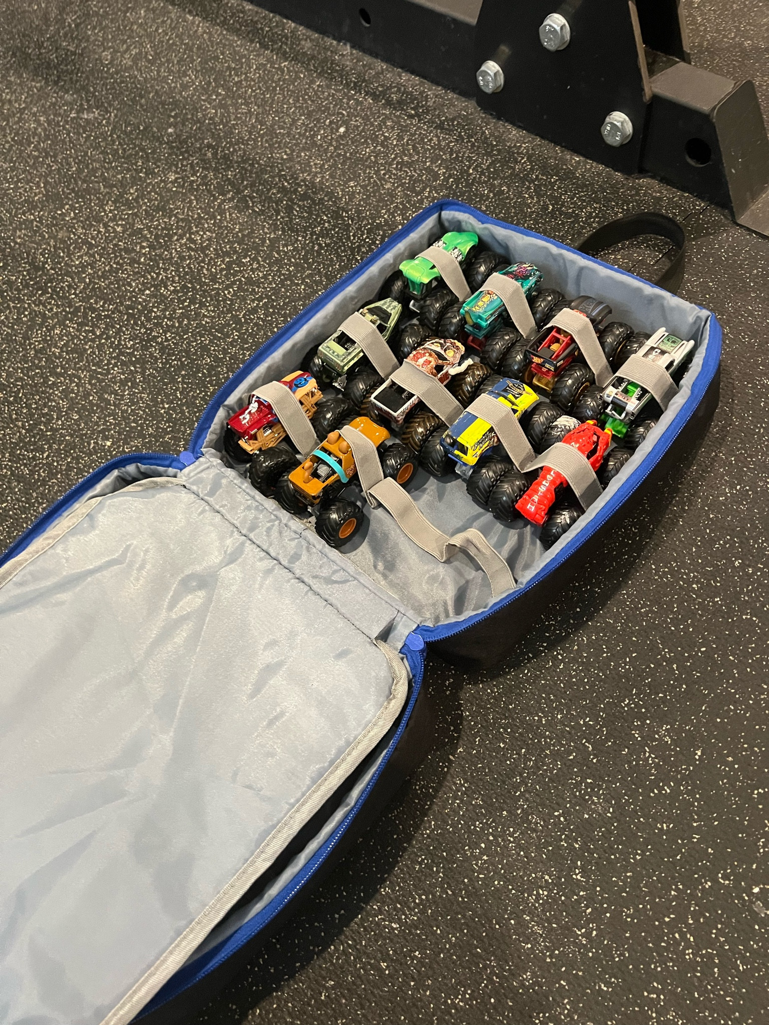 My sons go to monster truck carrier 