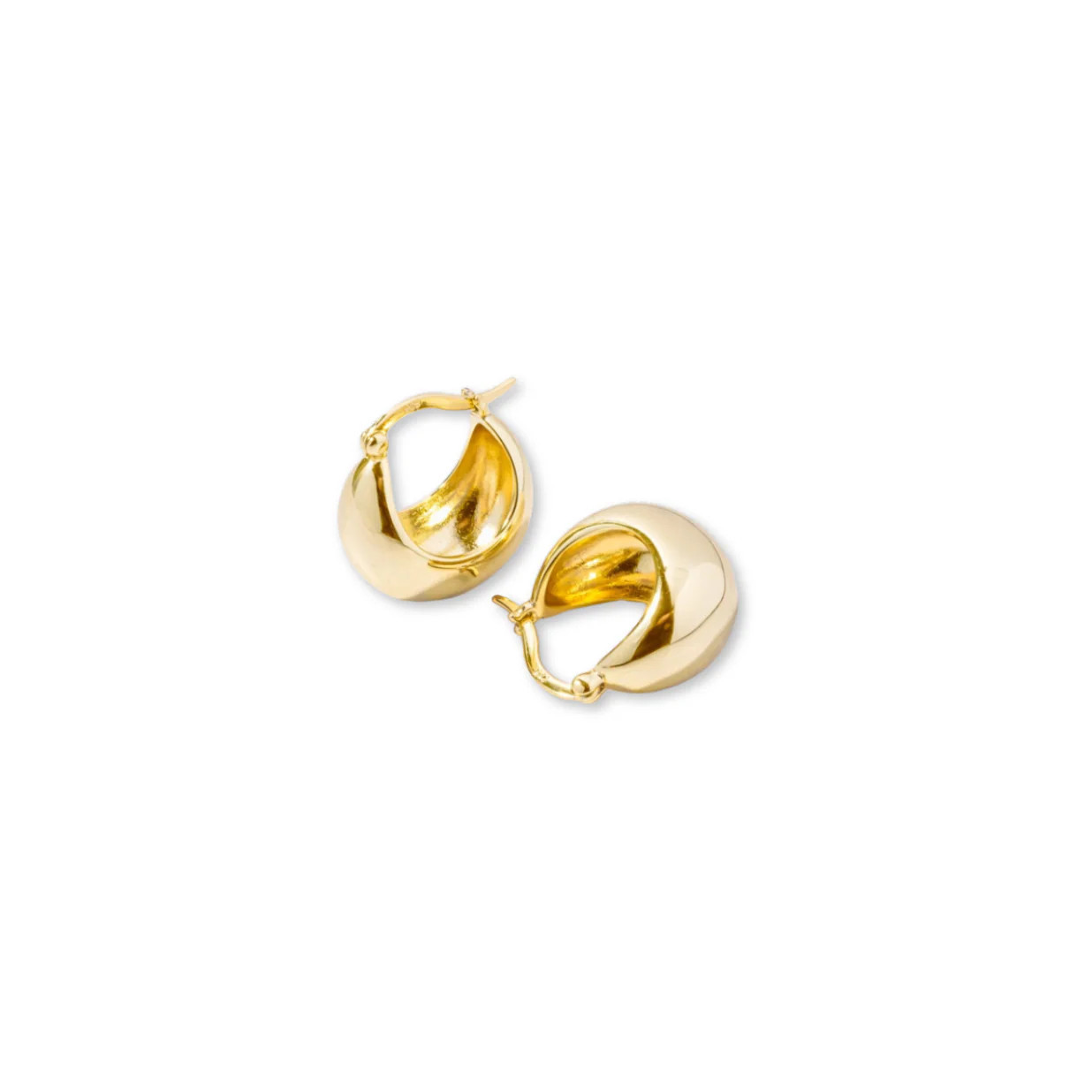 Chunky Basket Tube Hoops | Embark Fine Jewelry