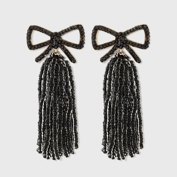 SUGARFIX by BaubleBar Bow Beaded Tassel Drop Earrings | Target