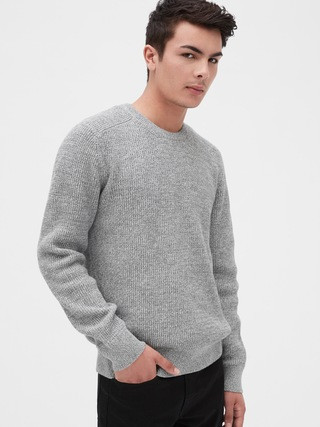 Waffle Stitch Crewneck Sweater | Gap (CA)