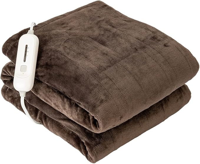 Tefici Electric Heated Blanket Throw with 3 Heating Levels & 4 Hours Auto Off,Super Cozy Soft Hea... | Amazon (CA)