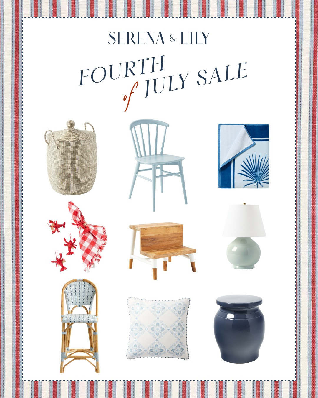 The Serena & Lily 4th of July Sale is here, with up to 40% off everything, making this one of the biggest and best sales of summer on home decor, outdoor furniture, lighting, rugs, bedding, and more!

#LTKSeasonal #LTKHome #LTKSaleAlert