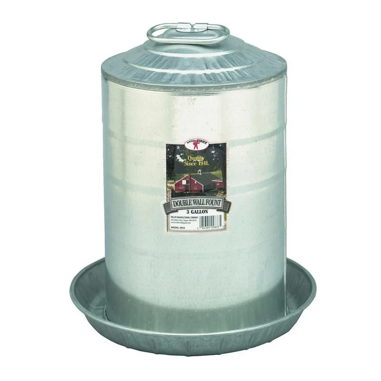 Miller Manufacturing Little Giant 3 gal Steel Poultry Waterer | Walmart (US)