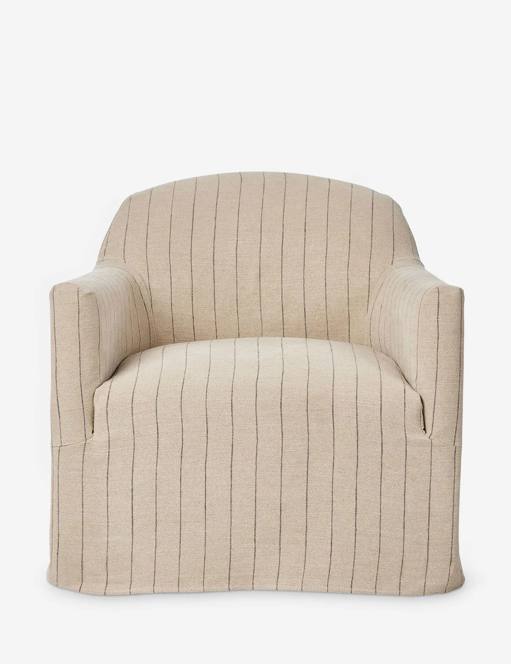 Lowell Slipcover Swivel Chair by Amber Lewis x Four Hands | Lulu and Georgia 