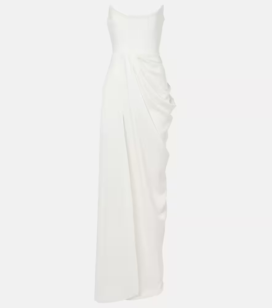 Alex Perry Bridal draped crÃªpe bustier gown | Mytheresa (US/CA)