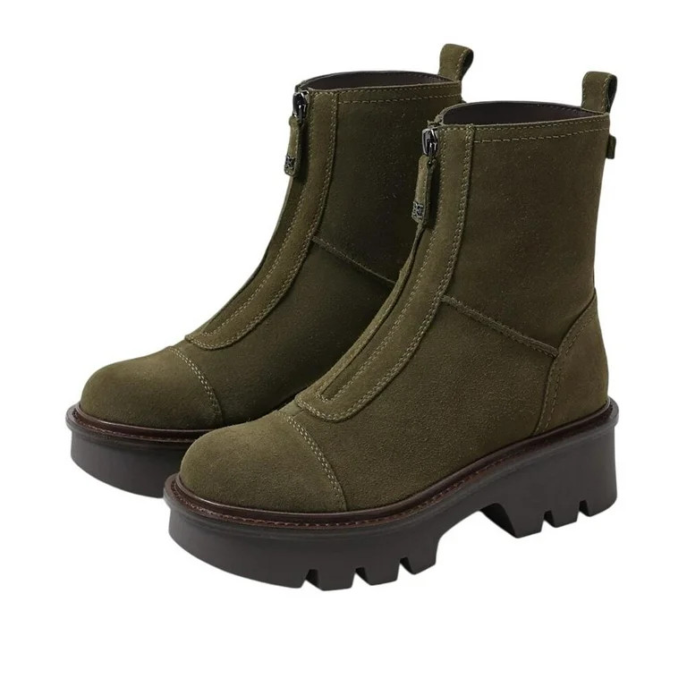 Sam Edelman Women's Cooper Zip-up Chelsea Boots, Olive Branch Suede, 9.5 | Walmart (US)