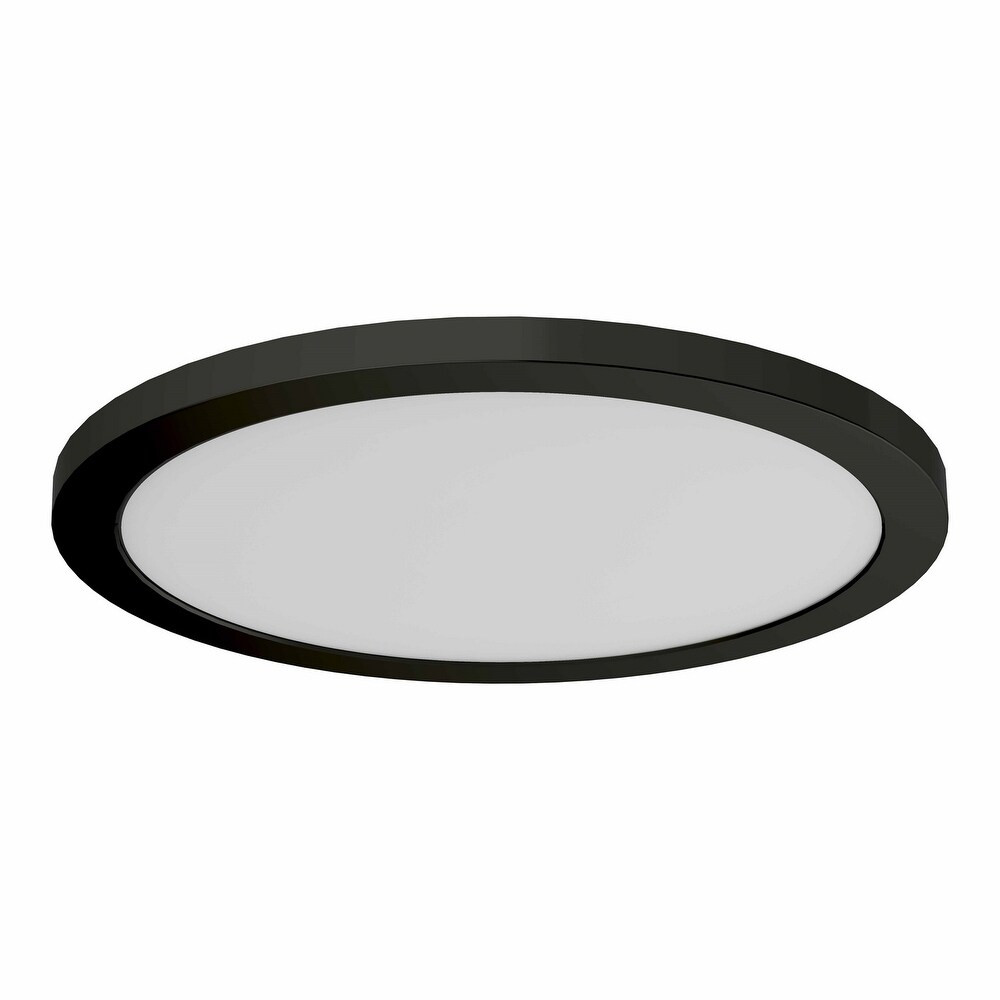 DVI Lighting DVP38938GR3K One Light Flush Mount Avro Graphite (3000K) - One Size (One Size - Clear) | Bed Bath & Beyond