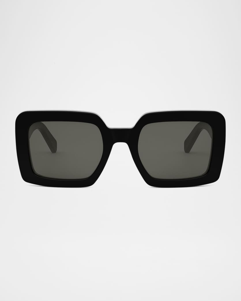 Triomphe Acetate Square Sunglasses | Neiman Marcus