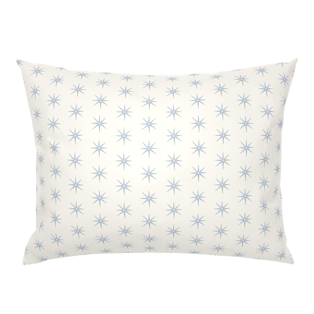 Soft Blue AND CREAM STARS Pillow Sham | Spoonflower | Spoonflower