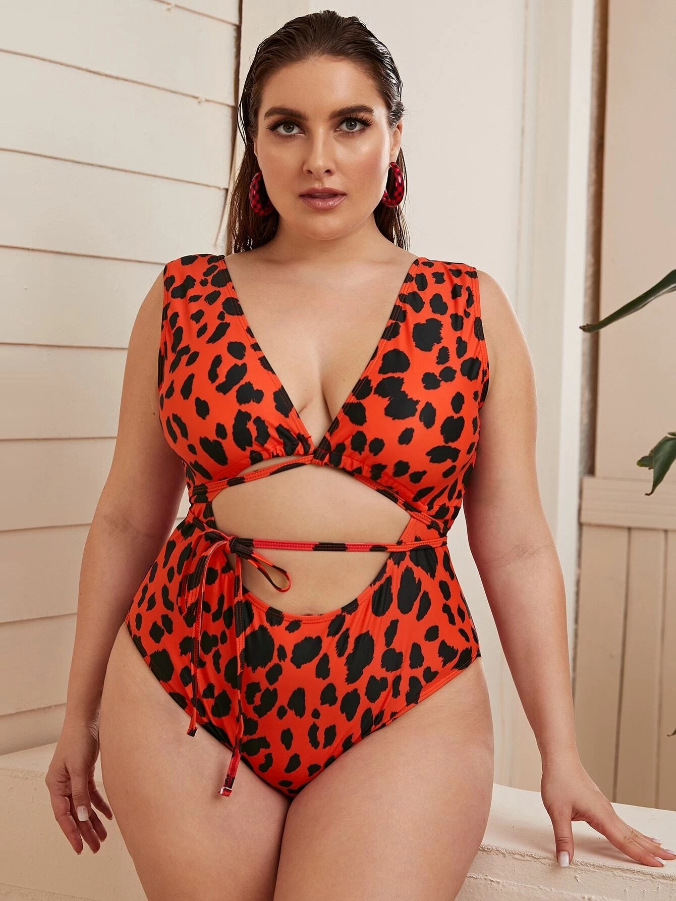 shein plus bathing suit