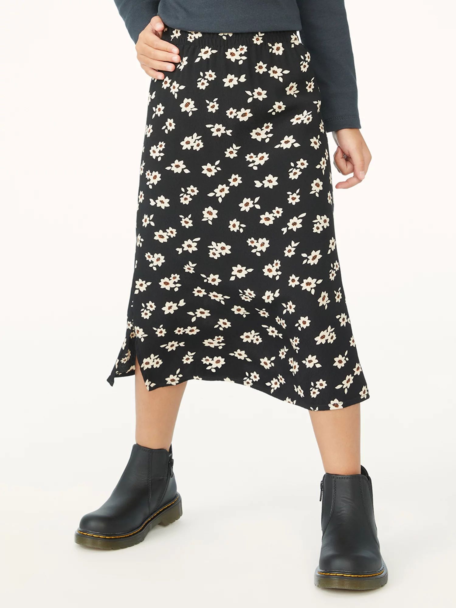 Free Assembly Girls Slip Skirt with Elastic Waist, Sizes 4-18 - Walmart.com | Walmart (US)