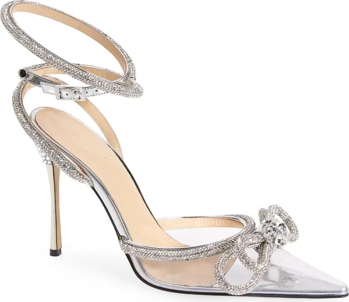 Double Crystal Bow PVC Pump | Nordstrom