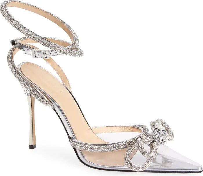 Mach & Mach Double Crystal Bow PVC Pump | Nordstrom | Nordstrom