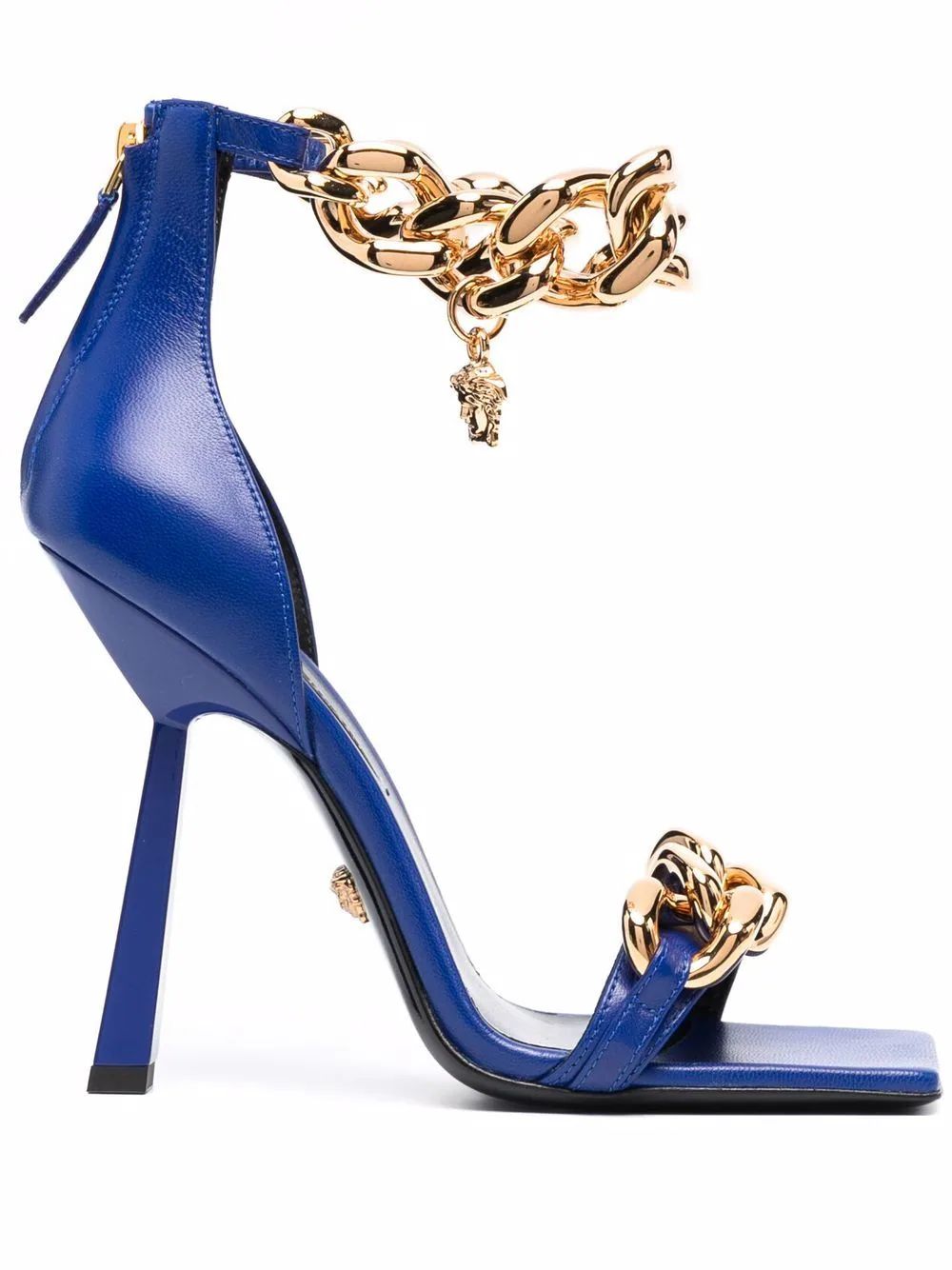chain-embellished Medusa sandals | Farfetch (US)