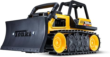 Tonka Steel Classics Bulldozer - Made with Steel & Sturdy Plastic, Yellow Toy Construction Truck,... | Amazon (US)