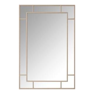 StyleWell Medium Rectangle Champagne Classic Accent Mirror (36 in. H x 24 in. W) MR20294C-HD - Th... | The Home Depot