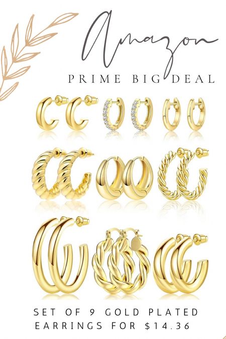 The prettiest gold hoops on Amazon prime big deal day! Under $15! So cute to go with a fall outfit  

#LTKfindsunder50 #LTKworkwear #LTKGiftGuide
