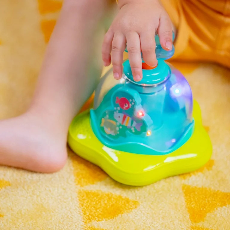 Bright Starts Press & Glow Spinner Baby Toy with Lights and Sounds, For Ages 6 Months+ | Walmart (US)