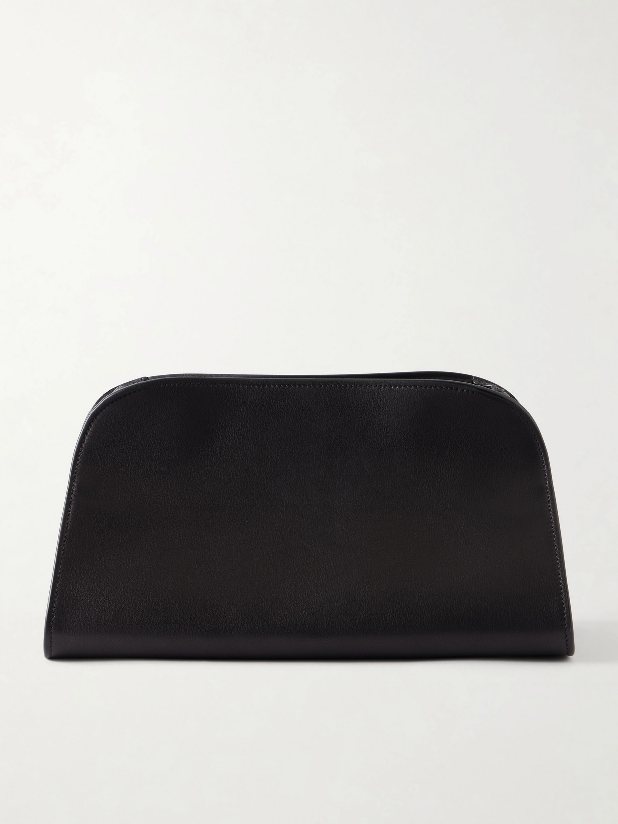 The Row - Peggy Leather Clutch - Black | NET-A-PORTER (UK & EU)