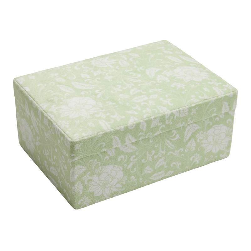 Light Green Chinoiserie Fabric Decorative Box, 5x7 | At Home