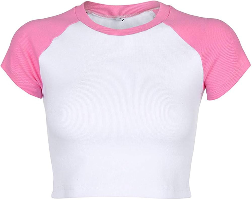 Lancifolium Women’s Unique Designed T Shirt Harajuku Cute Egirl Crop Tops (Short Sleeve/Long Sl... | Amazon (US)