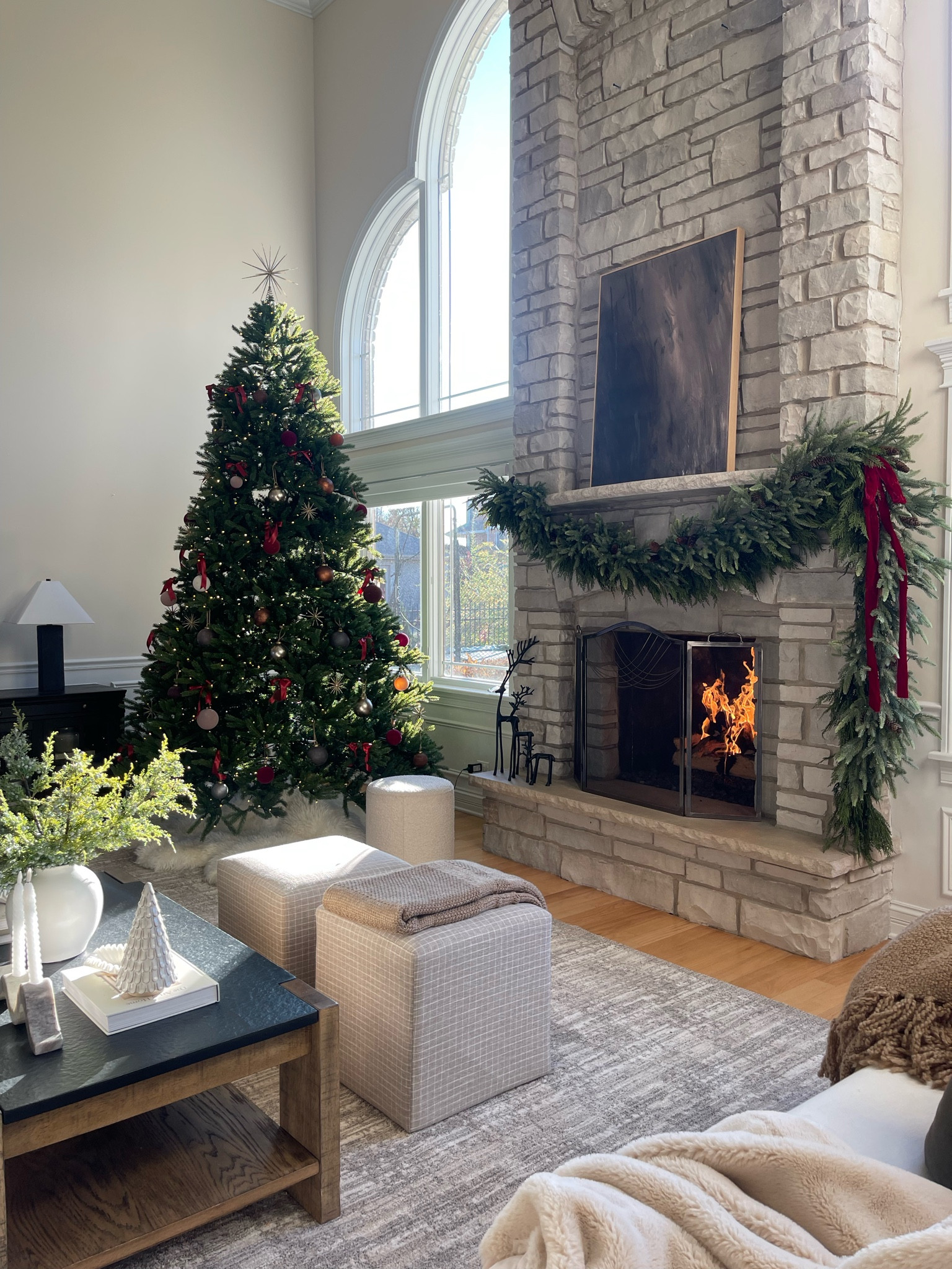 Christmas tree is up in our Great room and the mantle is done! I debated putting a mirror instead of the art but haven’t decided yet. 

Great room, Christmas tree, Christmas garland, Christmas ornaments, coffee table, Holiday decor, fireplace, Christmas, garland, Cyber week, Wayfair, King of Christmas, Target, Walmart, Studio McGee, Crate & Barrel, 

#LTKSeasonal #LTKHoliday #LTKCyberWeek