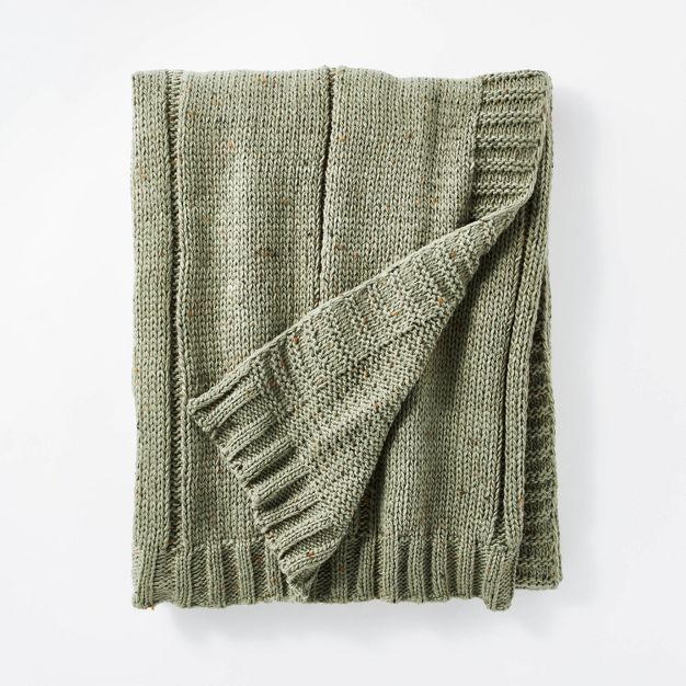 Woven Striped Knit Nep Throw Blanket - Threshold™ designed with Studio McGee | Target