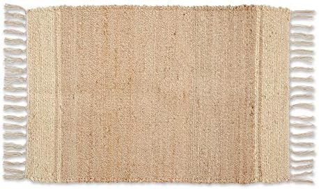DII Woven Rugs Collection Hand-Loomed Jute, 2x3', Off-White Stripes | Amazon (US)