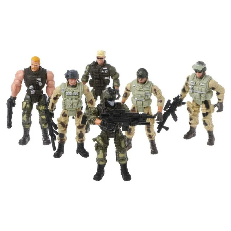 Follure Clothing Collectible 4+ Action Figures, Plastic Multicolor, 6 Count - Walmart.com | Walmart (US)