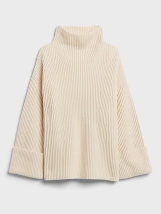 Oversized Merino-Wool Sweater, Neutral Winter Outfit, Winter Casual, LTK Refresh, Winter Look | Banana Republic (US)