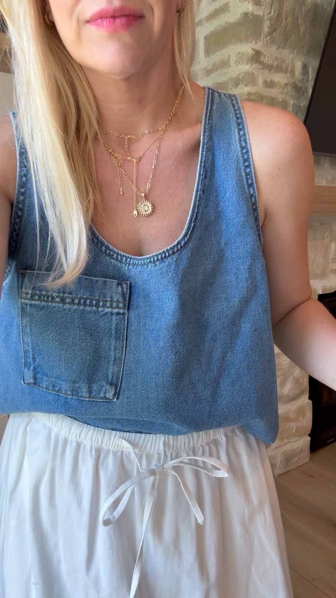 How cute is this denim top with the skirt?! Love how cute and flowy it is, cute spring outfit! Wearing a medium in both

#LTKFindsUnder50 #LTKStyleTip #LTKFindsUnder100