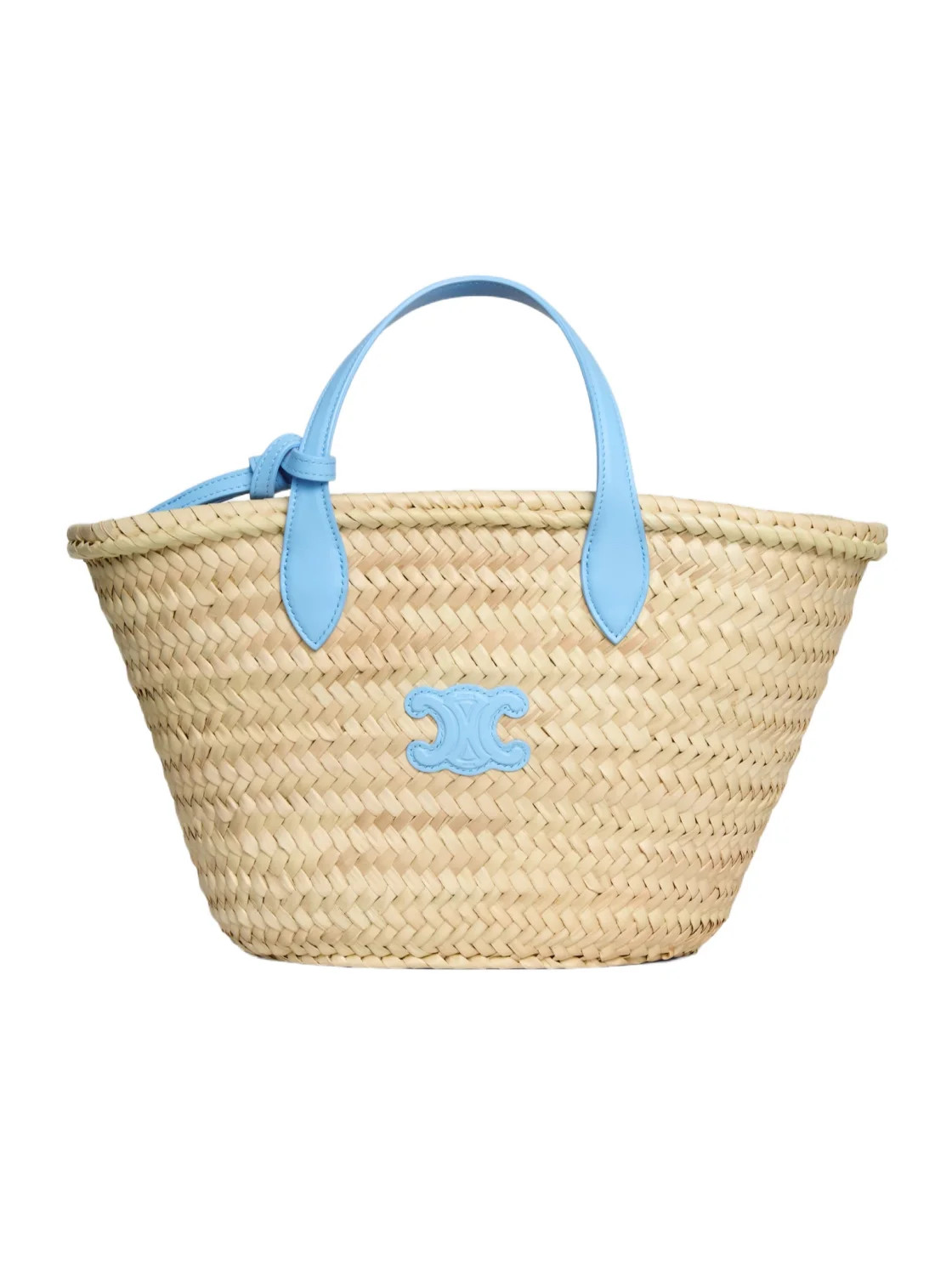 TEEN TRIOMPHE PANIER IN PALM LEAVES AND CALFSKIN | Senser US