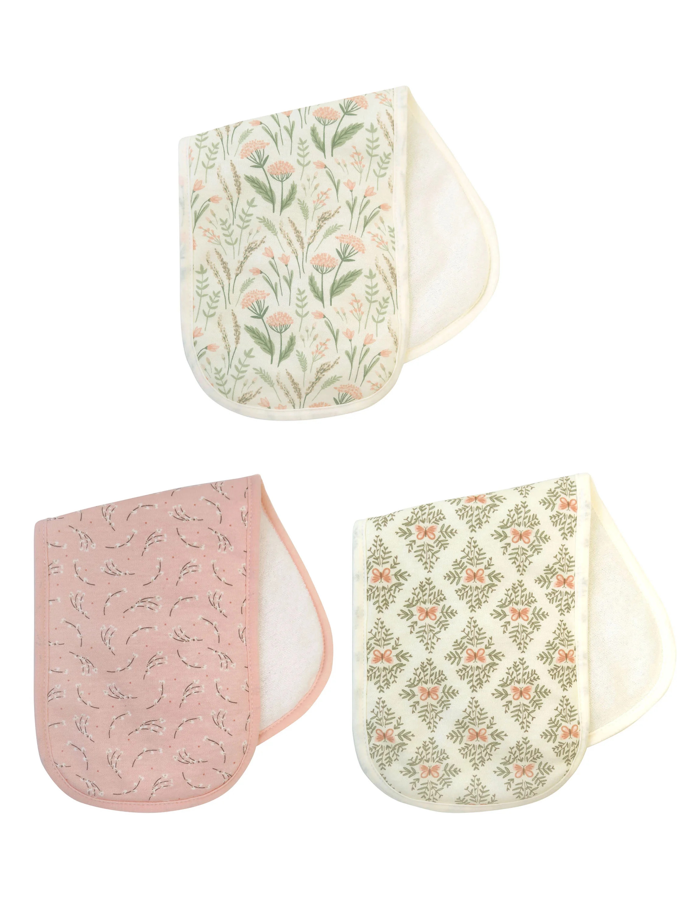 Neat Solutions Girl 3 Pack Infant Burp Cloth | Walmart (US)