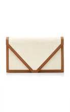 The Envelope Leather-Trimmed Fique Clutch | Moda Operandi (Global)