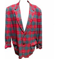 1980's Preppy Plaid Oversized Blazer | Etsy (US)