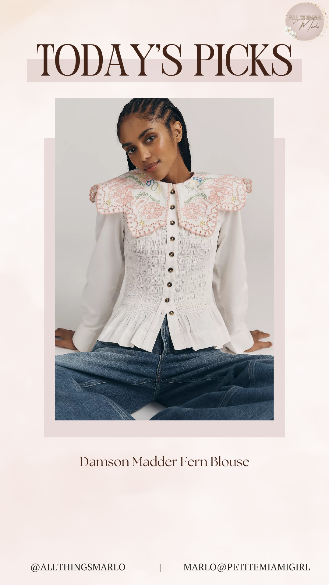 Damson Madder Fern Blouse 

 #LTKSeasonal #LTKWorkwear #LTKTravel