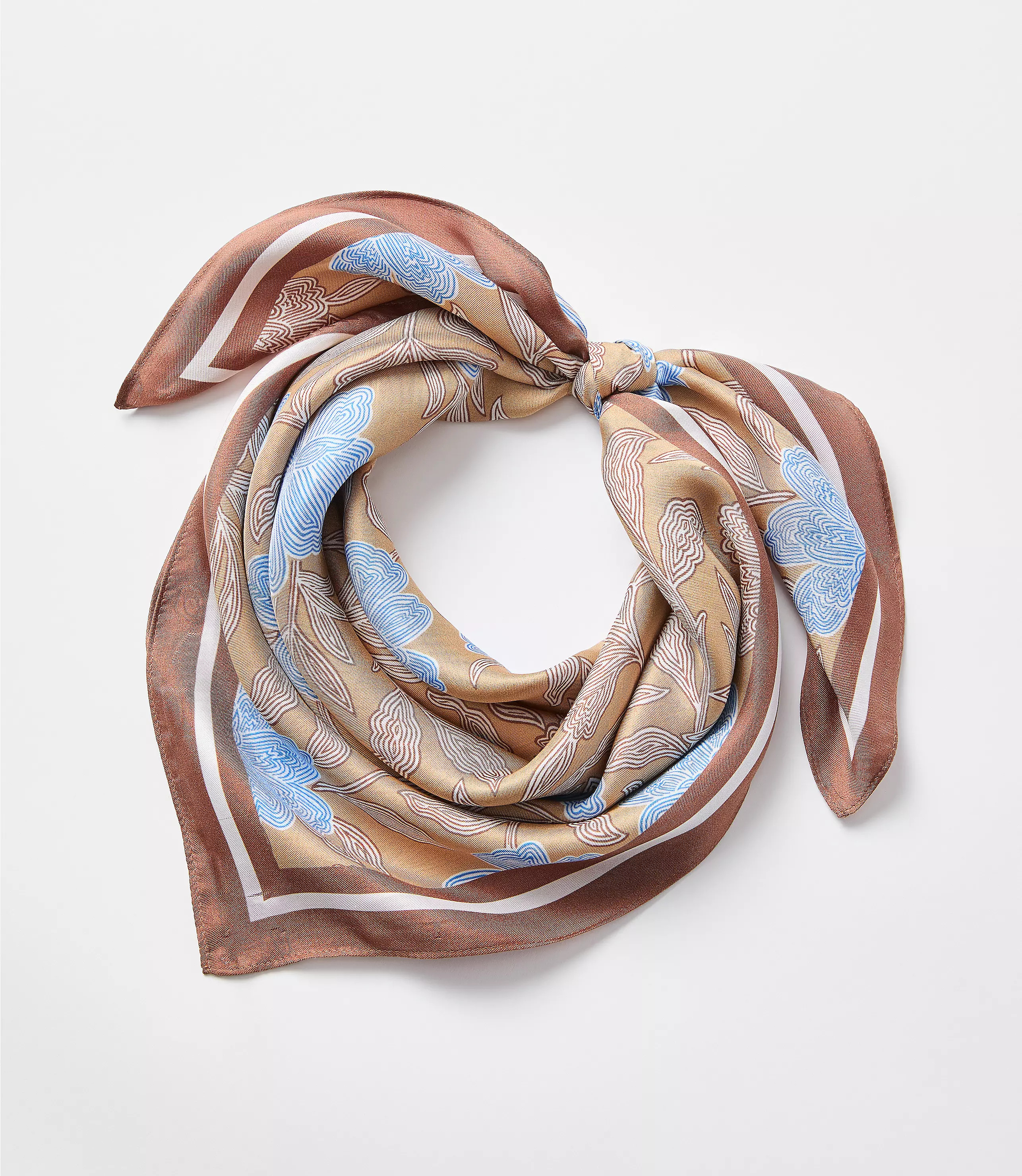 Floral Silk Square Scarf | LOFT